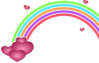 Valentine Rainbow Clip Art